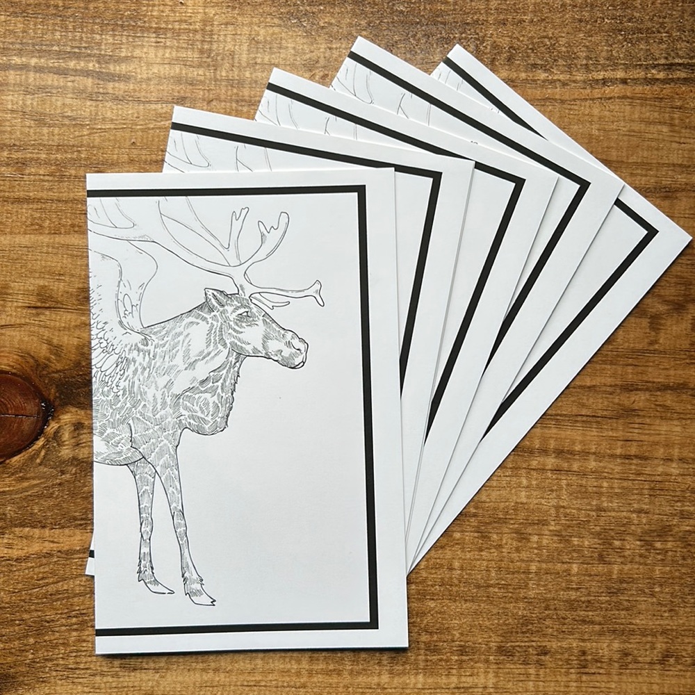 Set of 5 holiday greeting cards